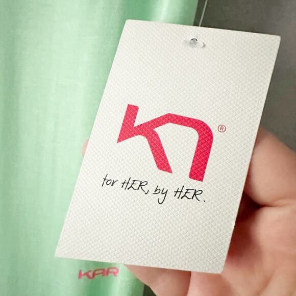 Kari Traa Air Base Layer Pant Mint Ankle Pattern Leggings women's size medium - Picture 5 of 14